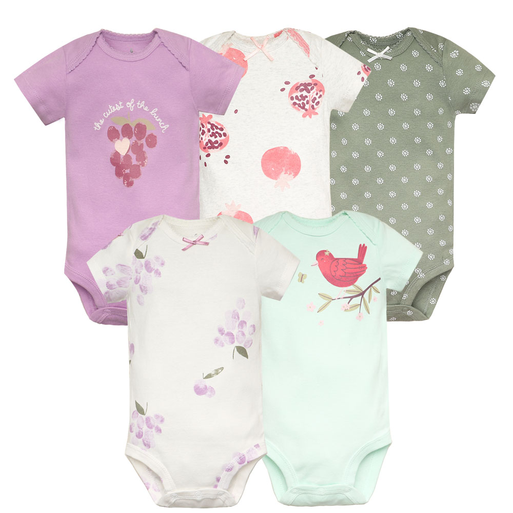 5pcs/lot Baby Bodysuit Fashion - Baby Clothing Gender Neutral 评论和价格