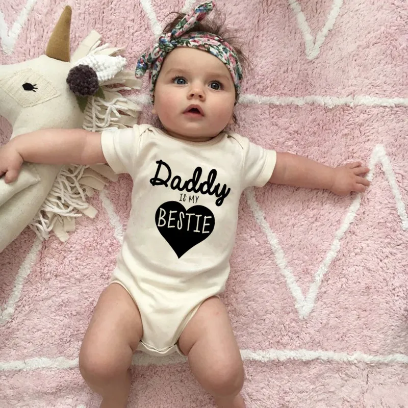 Daddy Is My Bestie Cute Baby B - Baby Clothing Gender Neutral 评论和价格