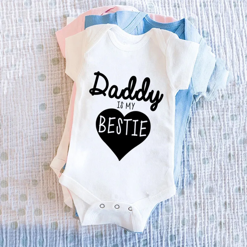 Daddy Is My Bestie Cute Baby B - Baby Clothing Gender Neutral 评论和价格