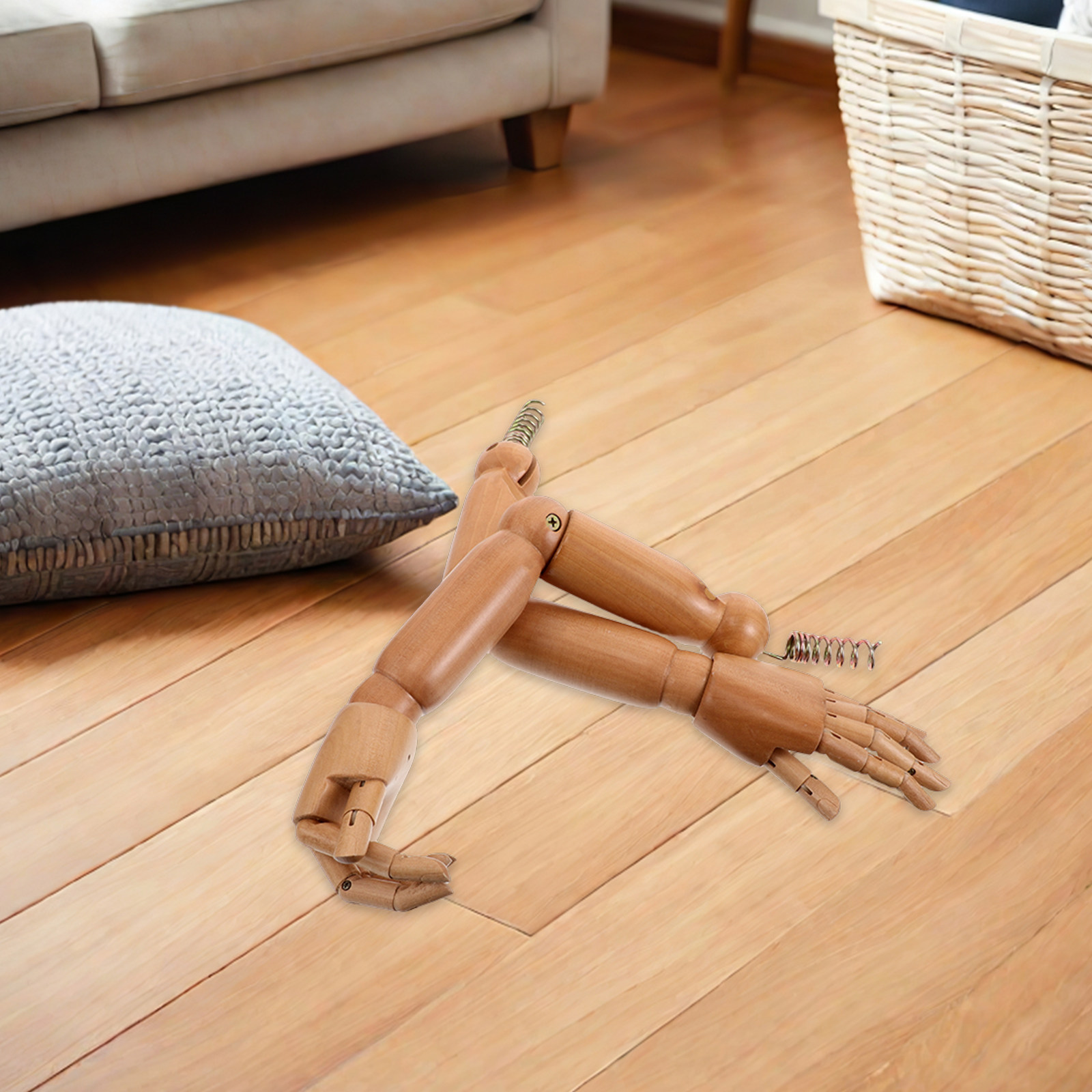 1Pair Poseable Wooden Mannequi - Baby Clothing Display 评论和价格
