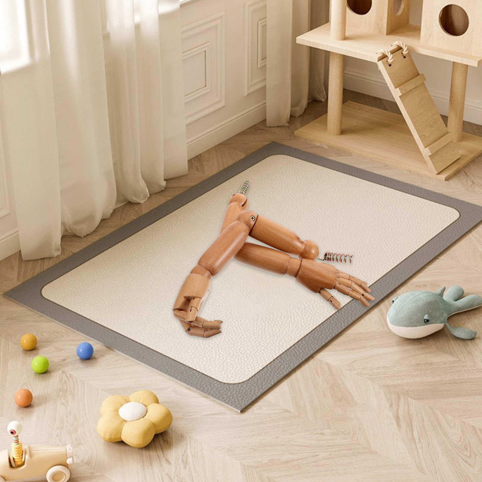 1Pair Poseable Wooden Mannequi - Baby Clothing Display 评论和价格