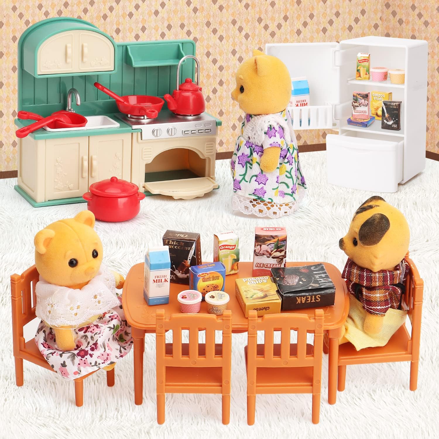 Dollhouse Furniture Set Doll H - Baby Clothing Washing Machine 评论和价格