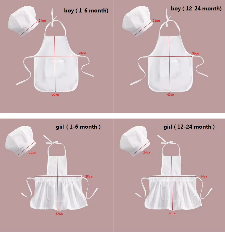 Newborn Baby Chef Costume Phot - Baby Clothing Gender Neutral 评论和价格