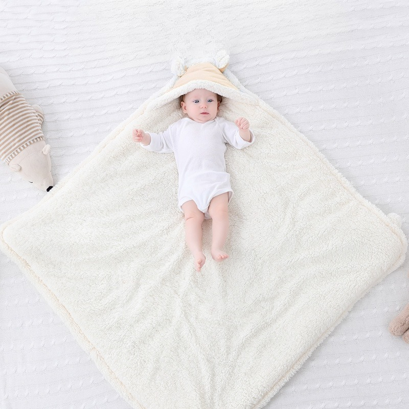 Newborn Lamb Fleece Swaddle Bl - Baby Clothing Material 评论和价格