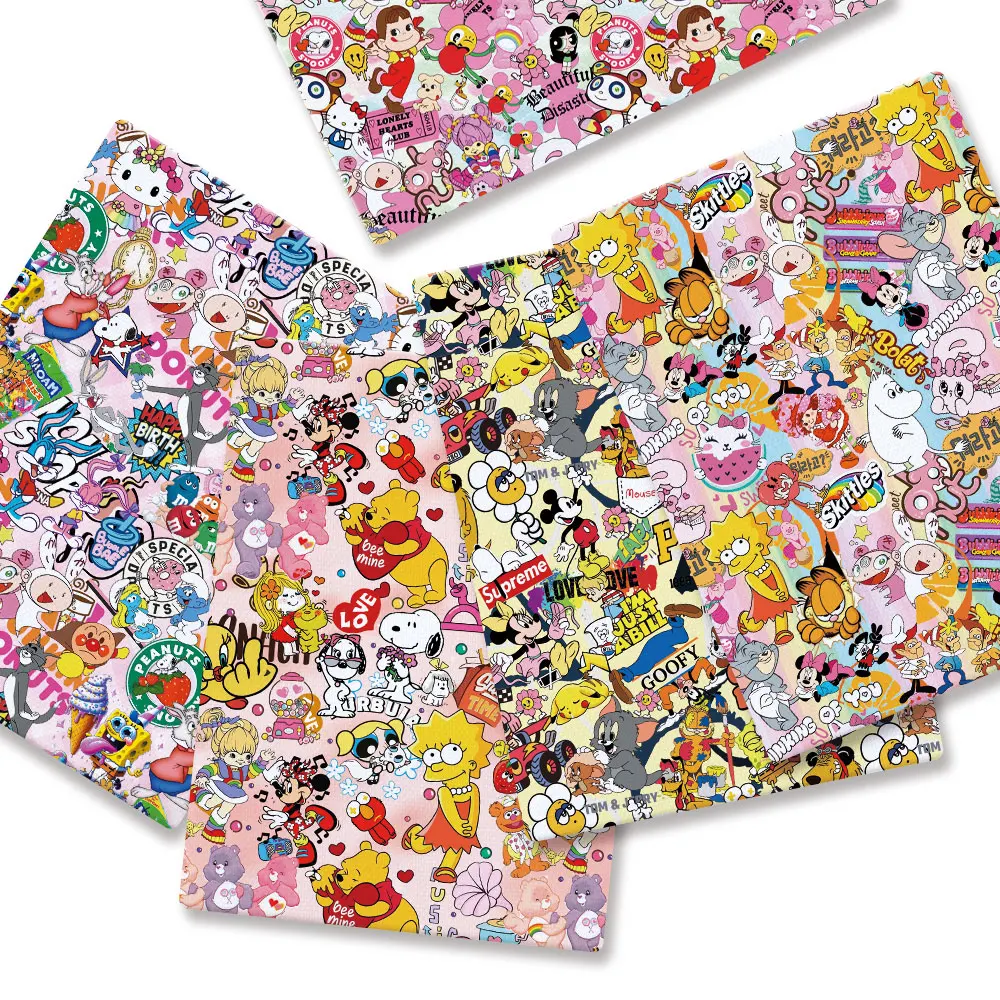 Polyester cotton Cartoon Fabri - Baby Clothing Material 评论和价格
