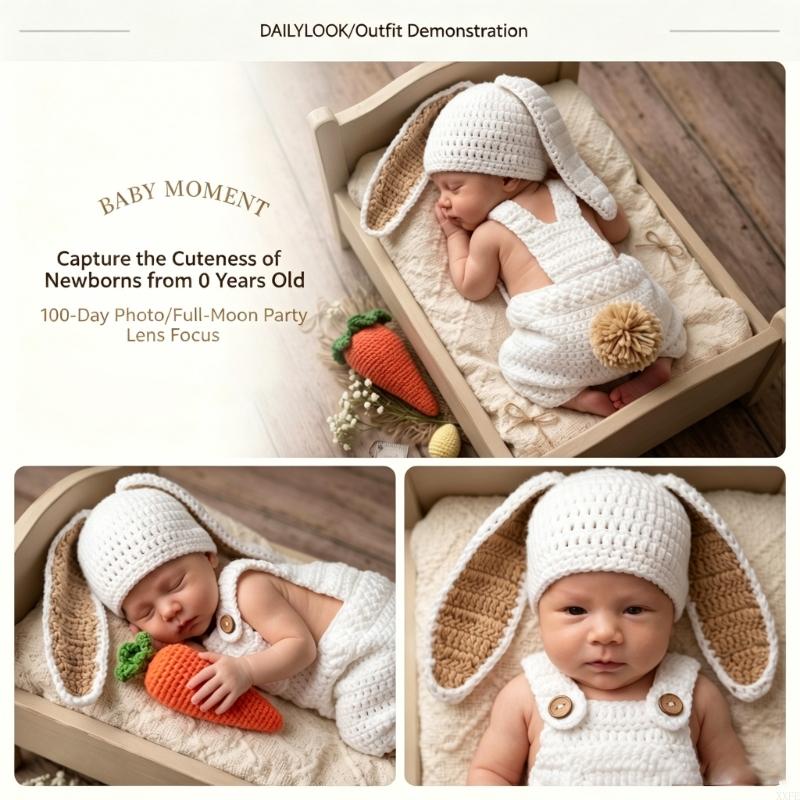 Crochet Knitted Newborn Photog - Baby Clothing Onesies 评论和价格