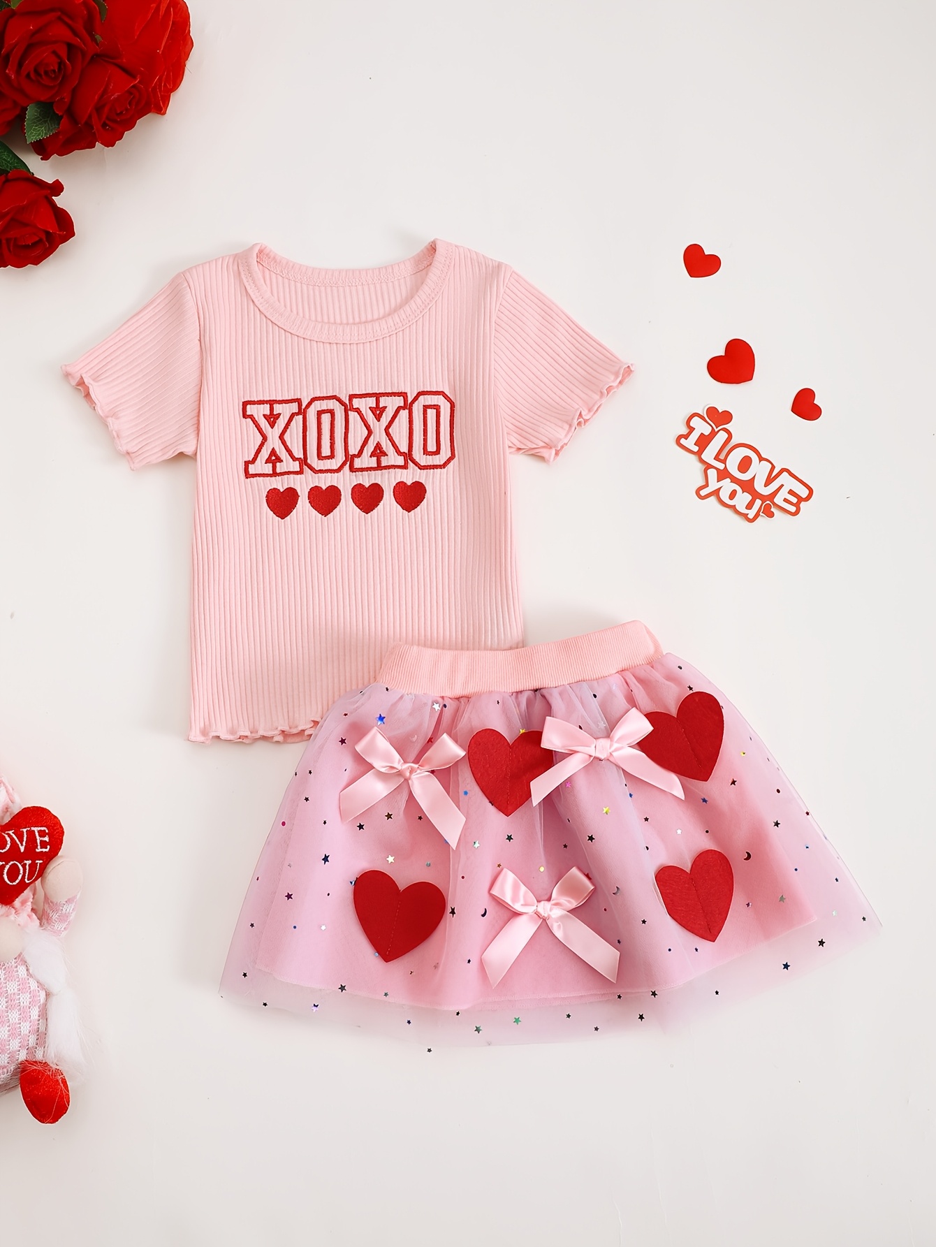 Baby Girl Summer XOXO Letter E - Xoxo Baby Clothing 评论和价格