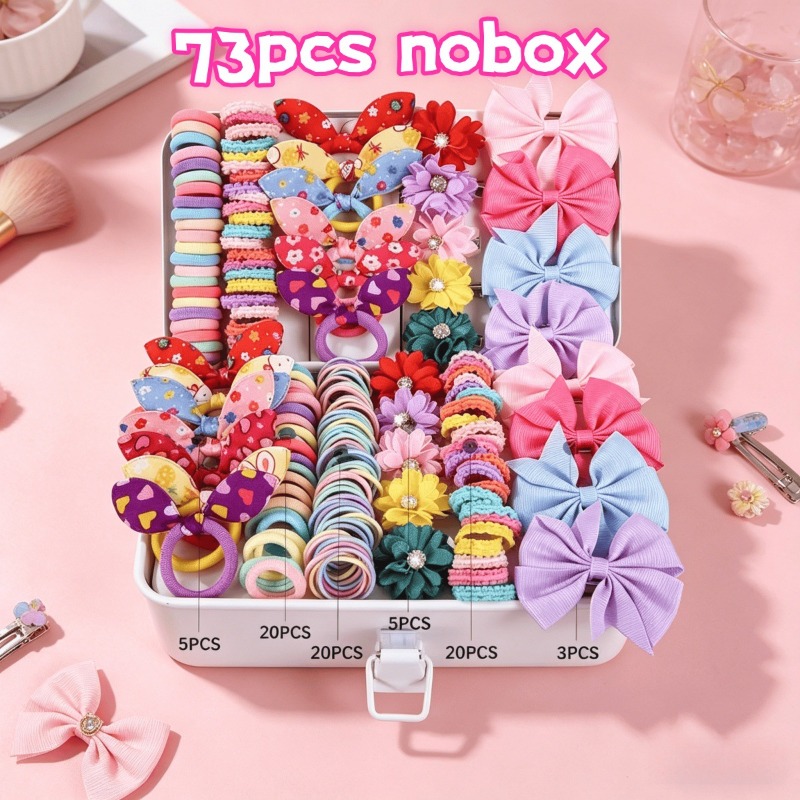 73PCS   New Fabric Girls Hair  - Baby Clothing Material 评论和价格