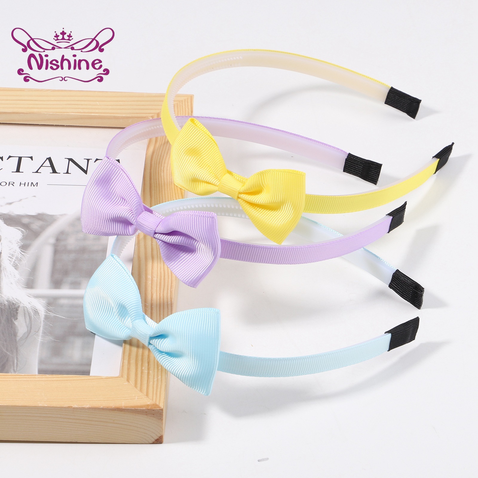 1PCS Ribbon Bow Knot Headband  - Baby Clothing 1 Year Old 评论和价格