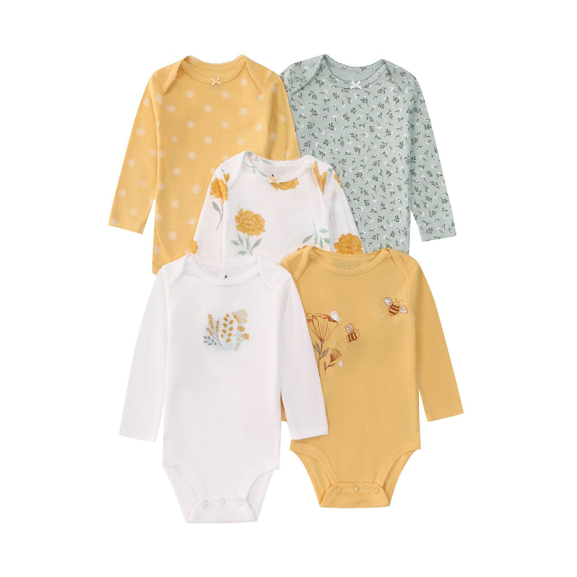5PCS Newborn Infant Baby Bodys - Baby Clothing Gender Neutral 评论和价格