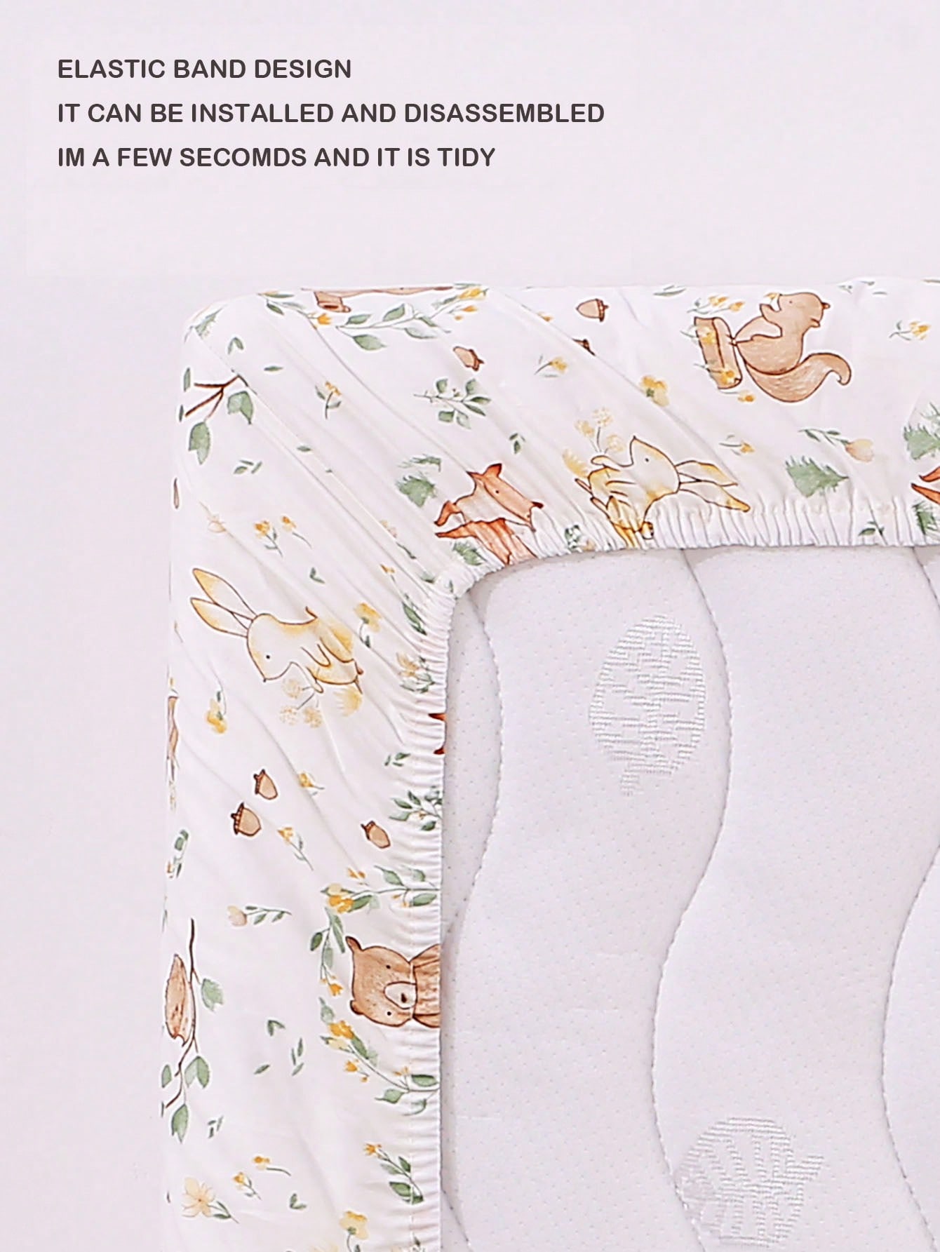 1pc Baby Crib Fitted Sheet wit - Baby Clothing Material 评论和价格